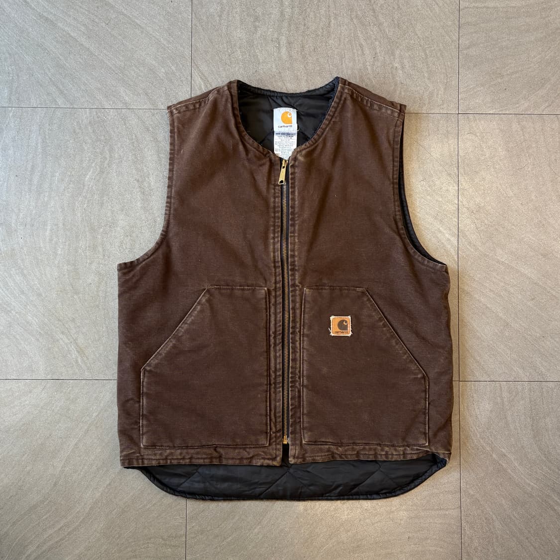 칼하트 정품 덕 캔버스 조끼 상품이미지1