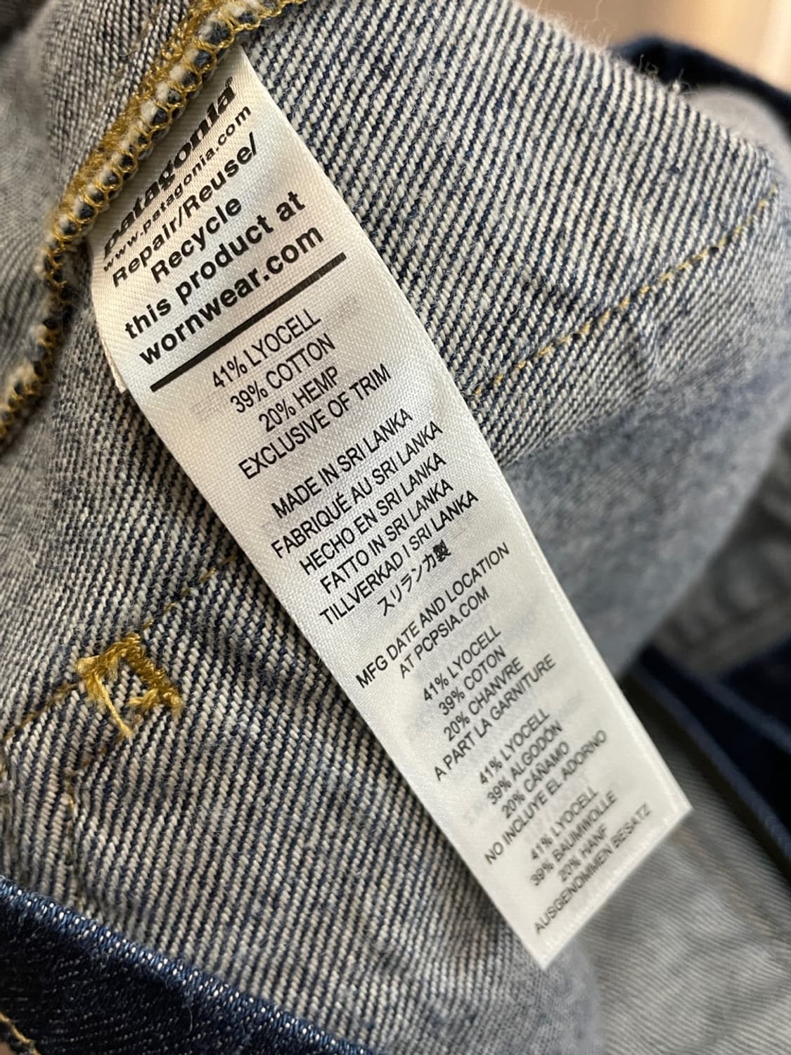 파타고니아 헴프 데님 초어 자켓 상품이미지5