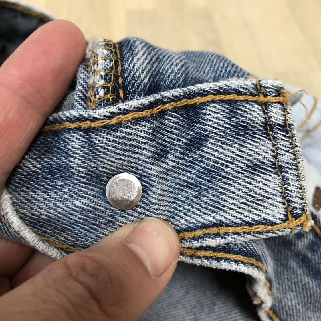 (31) 00's 리바이스 Levi's 505 레귤러핏 연청 워시드 데님 상품이미지5