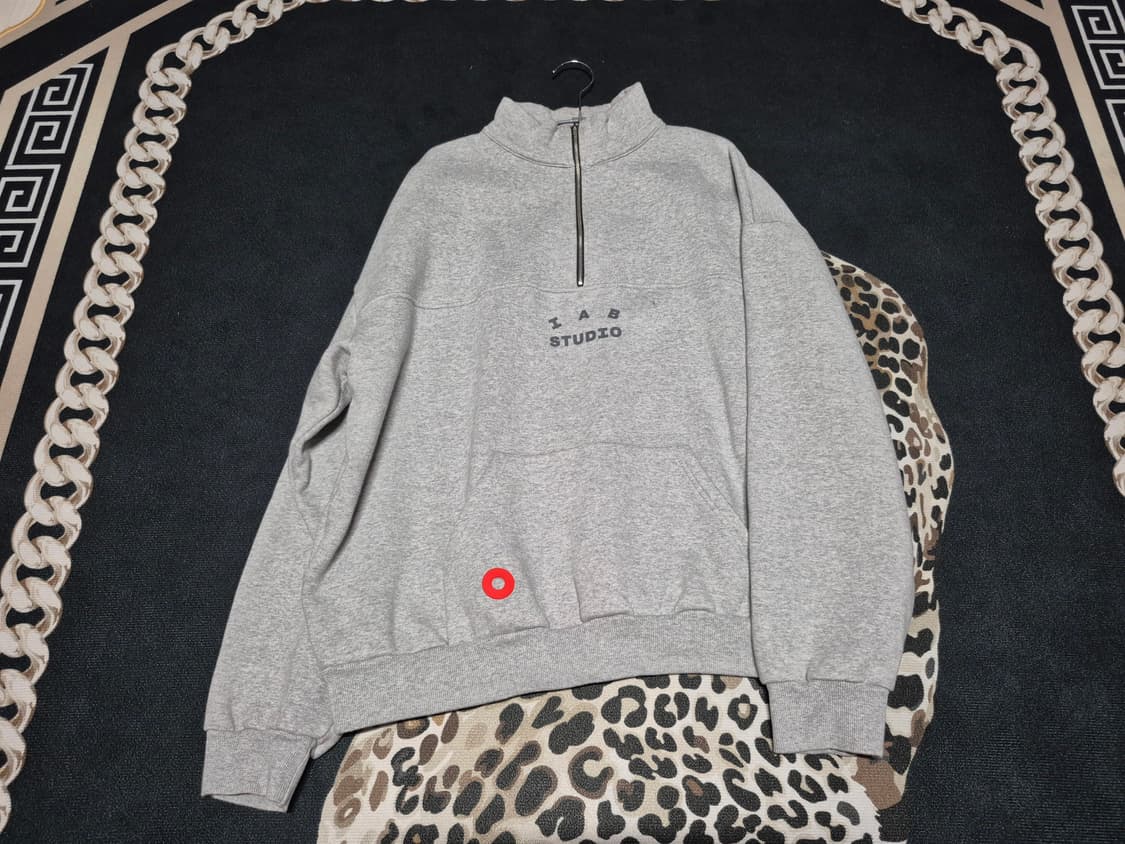 아이앱 스튜디오 X 현대모비스 하프 집 스웻셔츠 XL 정품 상품이미지2