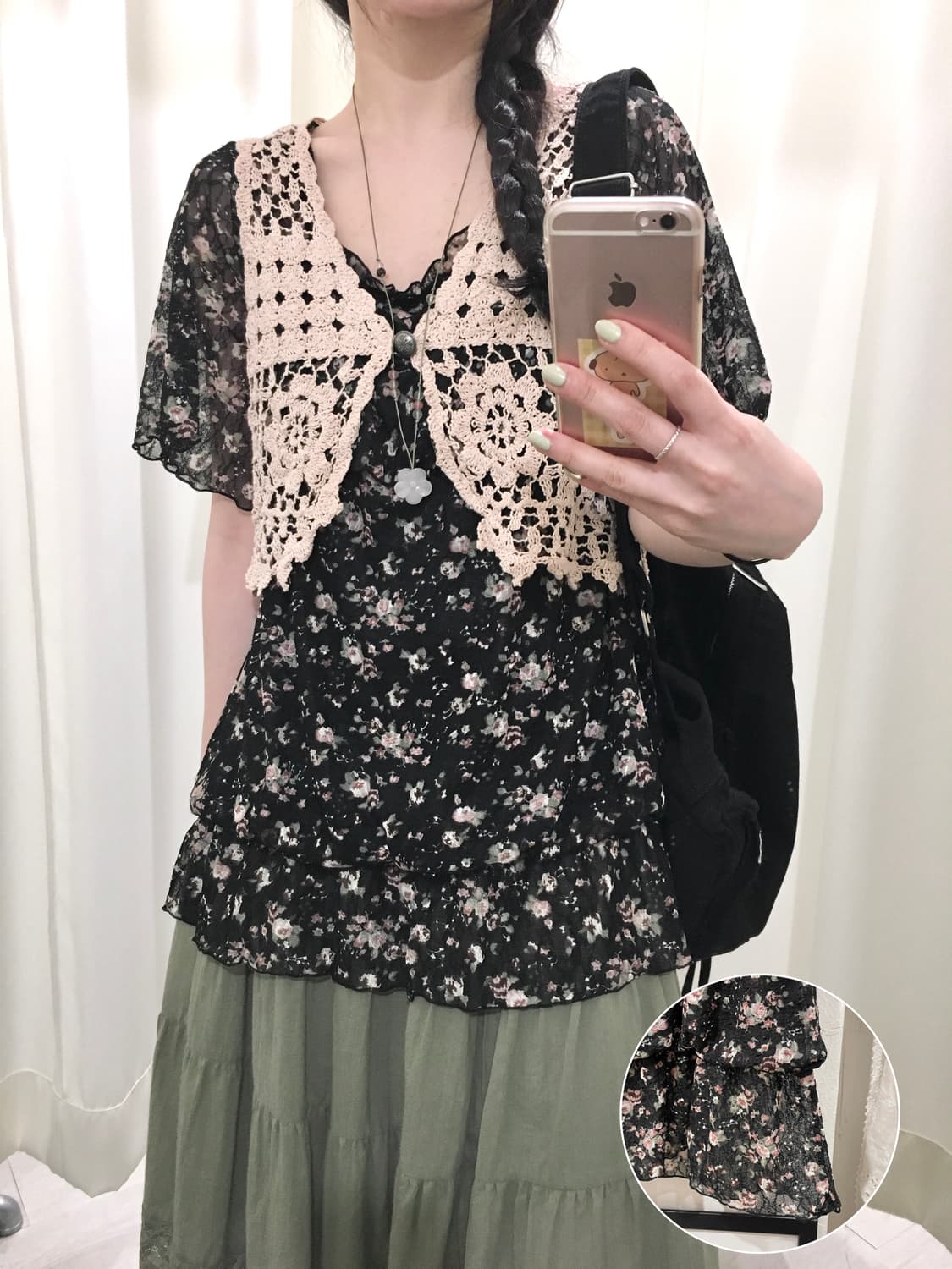 Ditsy Floral Balloon Blouse 상품이미지1