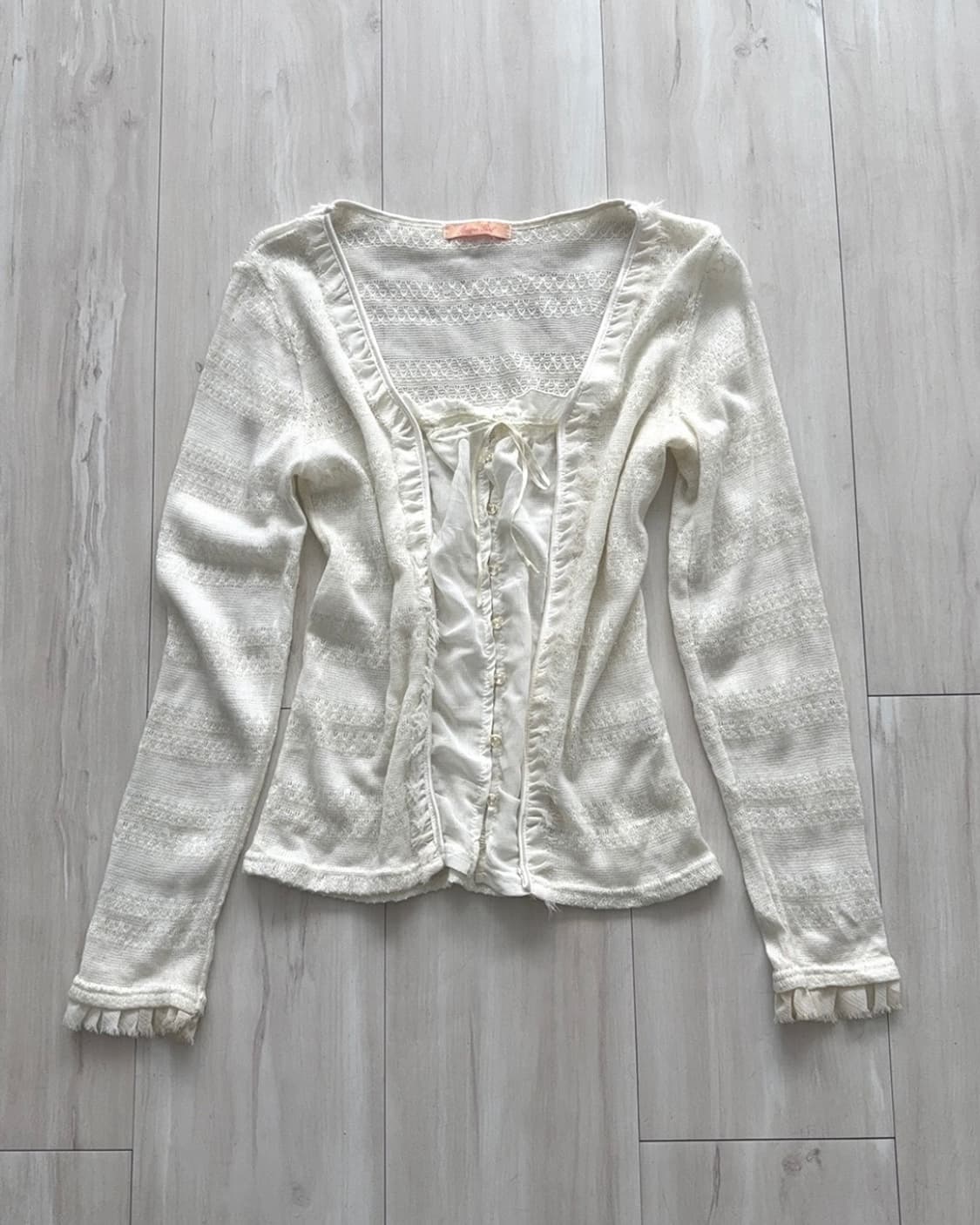 Ivory Romantic Blouse Top 상품이미지1
