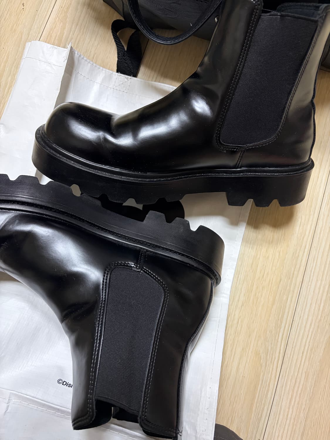 공용가능 프리토 몬트 블랙 볼드 첼시 플랫폼 부츠 공용가능 4cm 상품이미지6