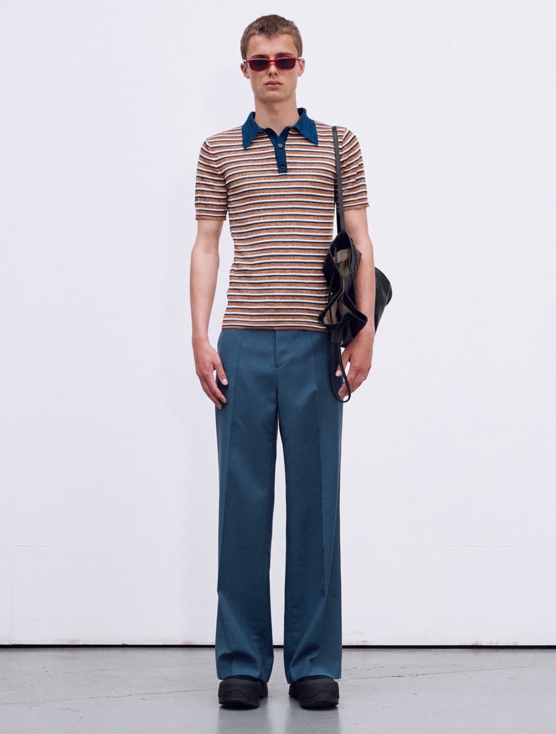 RECTO 24s/s 파도바 스트레이트핏 팬츠 블루(M) see 상품이미지3