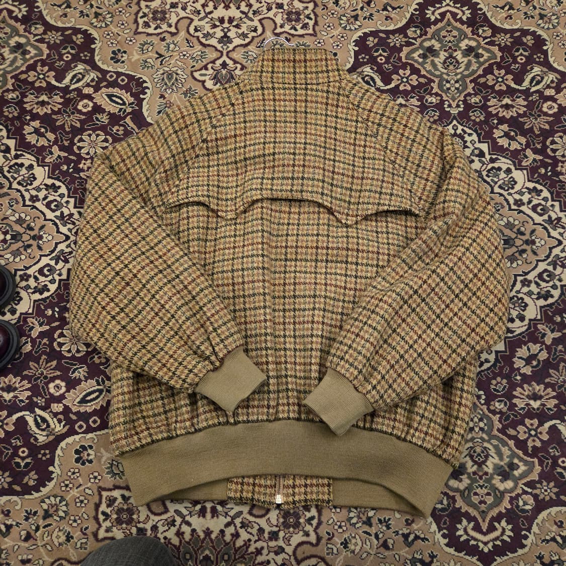 폴로 건클럽체크 울 해링턴 자켓 울 바라쿠타 자켓 g9자켓 상품이미지4