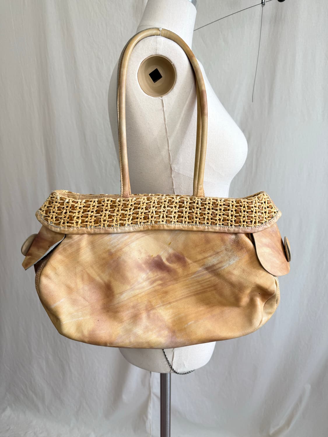 Michiamo 우븐 레더 숄더백 상품이미지4