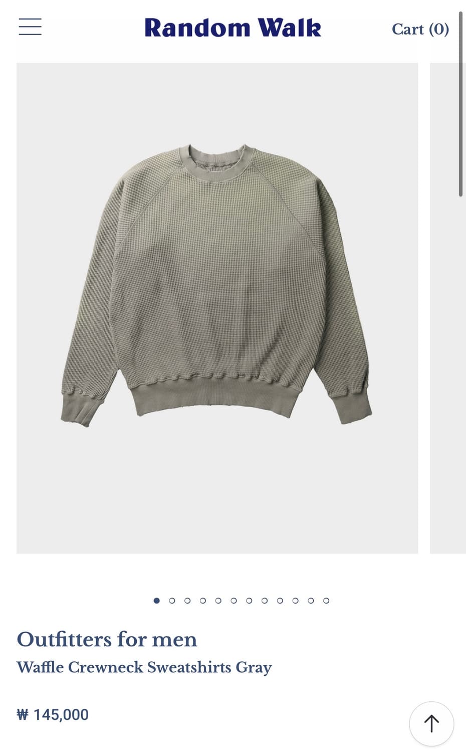 [s] 랜덤워크 아웃피터스 와플 크루넥 상품이미지1