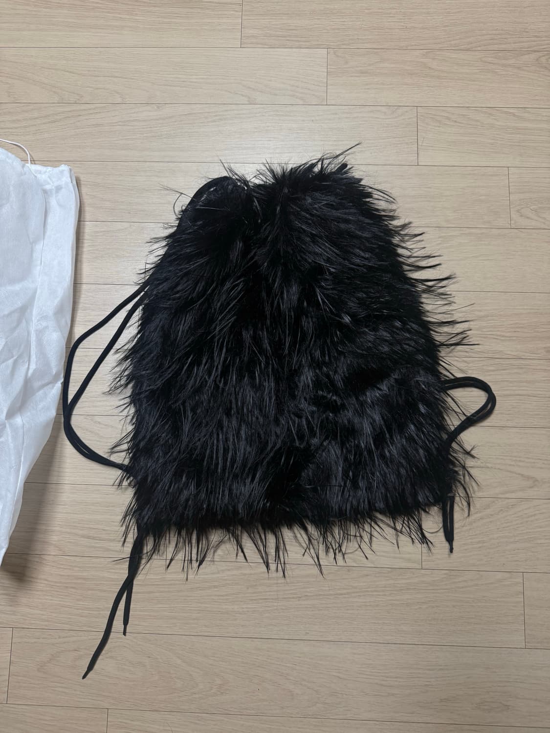  블랙퍼플 털가방 상품이미지3