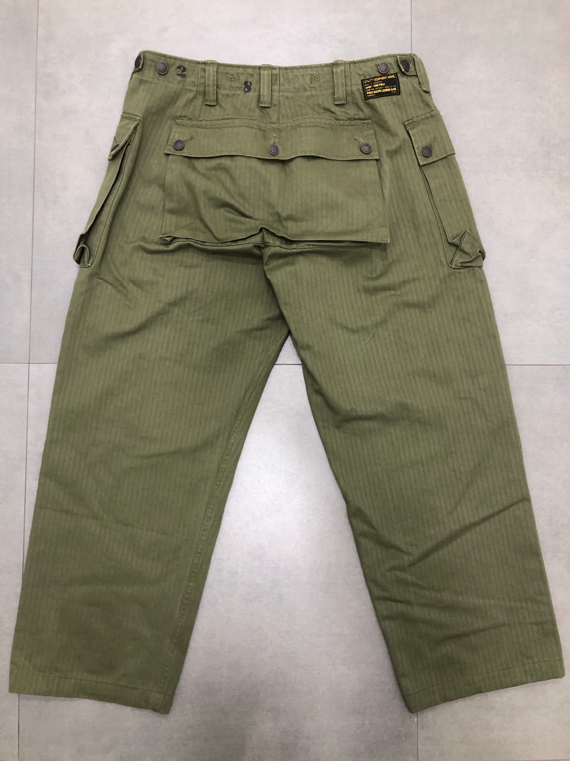 폴로 랄프로렌 hbt 헤링본 몽키 팬츠 밀리터리 카고 미군 34 상품이미지5