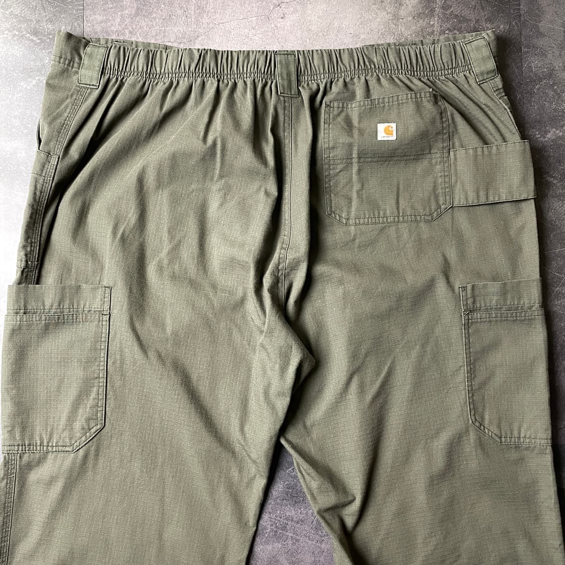 CARHARTT 칼하트 빈티지 하프밴딩 카키 리프스탑 카고팬츠 상품이미지6