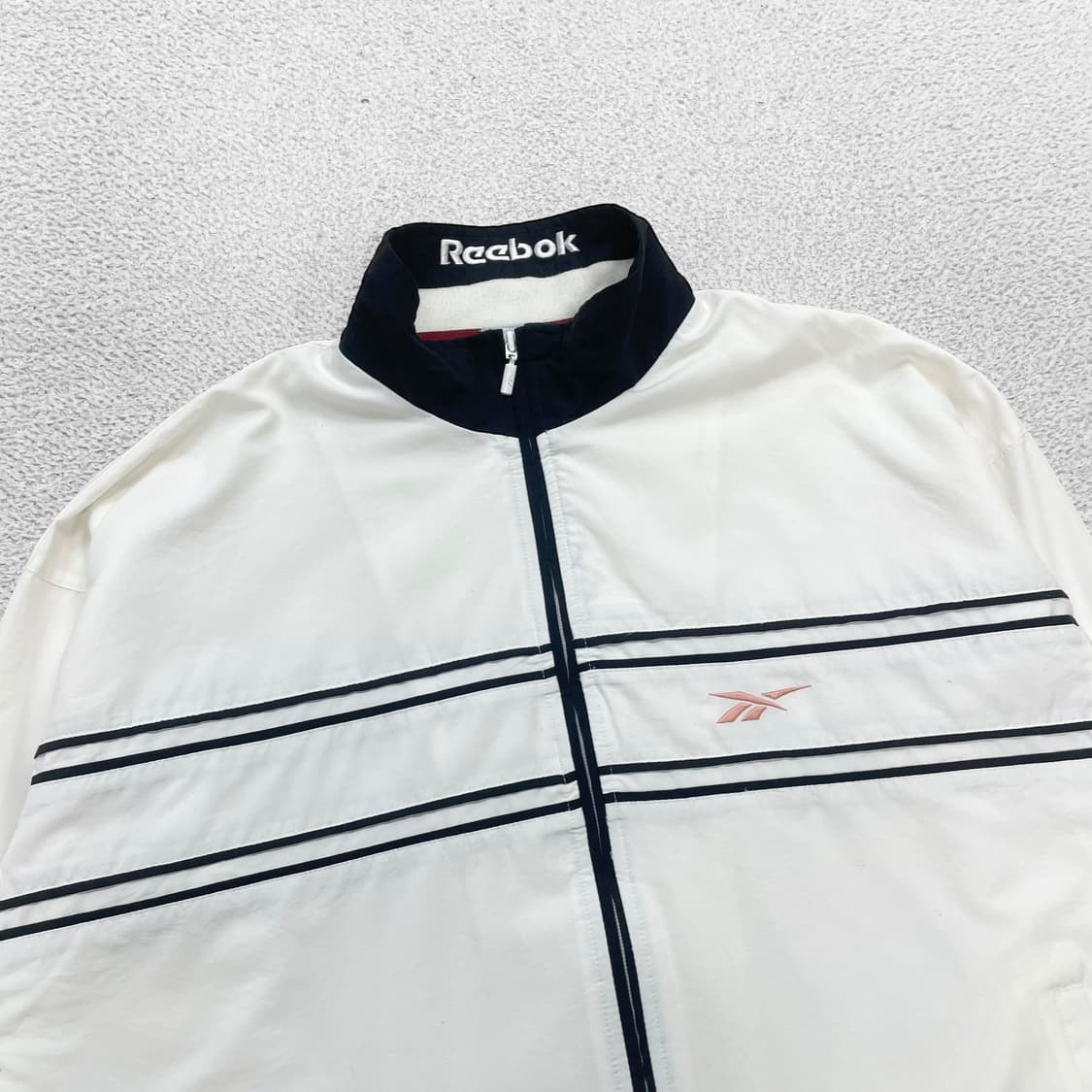 리복 Reebok 올드스쿨 빅 로고 바람막이 자켓 화이트 상품이미지4