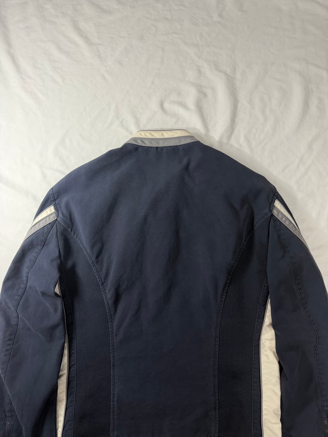 00s 아르마니 익스체인지 싱글 바이커 자켓 네이비  상품이미지8
