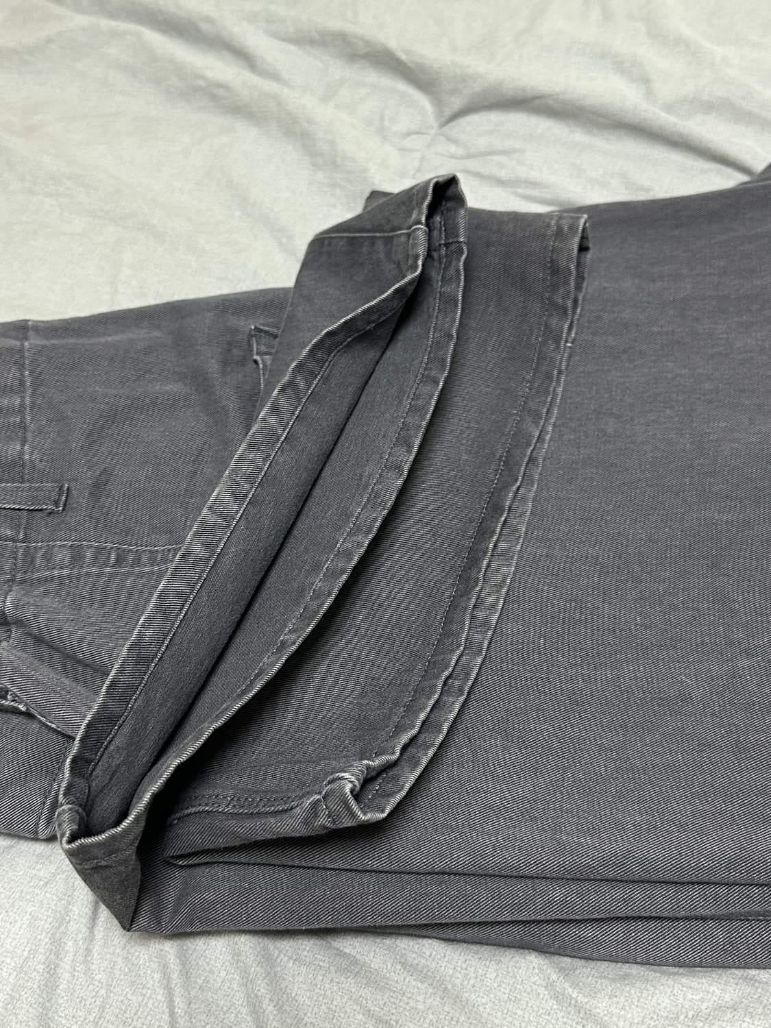 3) 폴리테루 코튼 퍼티그팬츠 미드 그레이 상품이미지2