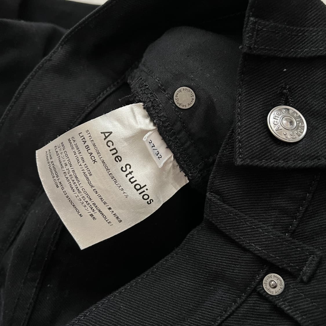 Lita bootcut jeans black 상품이미지7