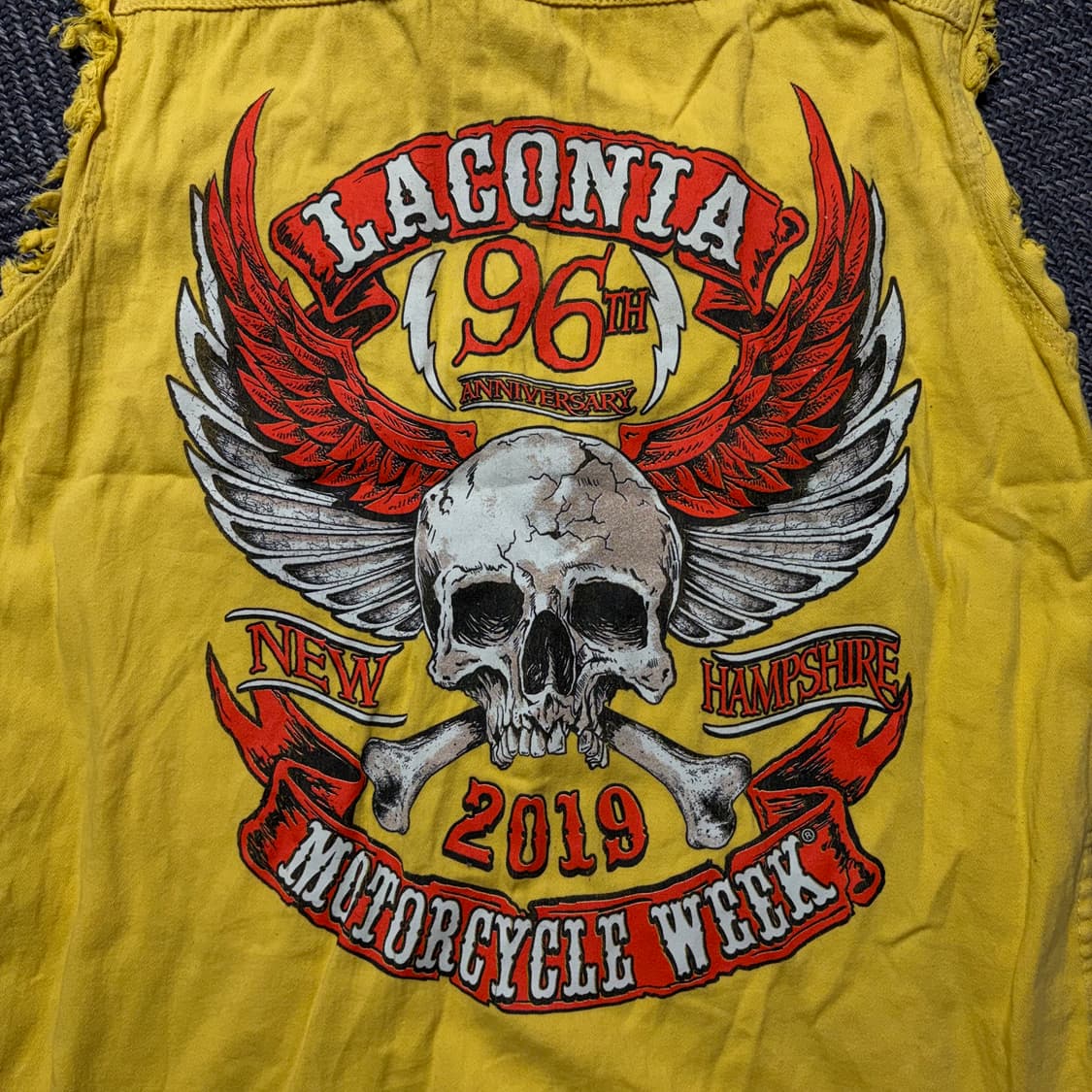 Laconia 컷오프 2019 기념 빈티지 데님 베스트(L) 상품이미지6