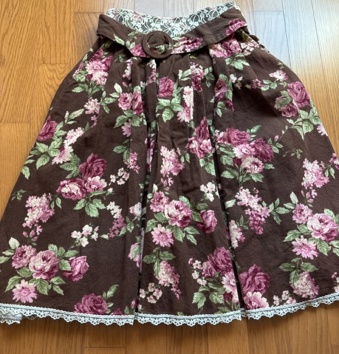 모리걸 히메 레이스 플레어 스커트 상품이미지1