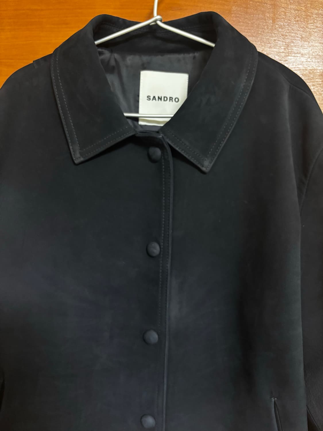 산드로 양가죽 네이비 스웨이드 sandro 상품이미지2