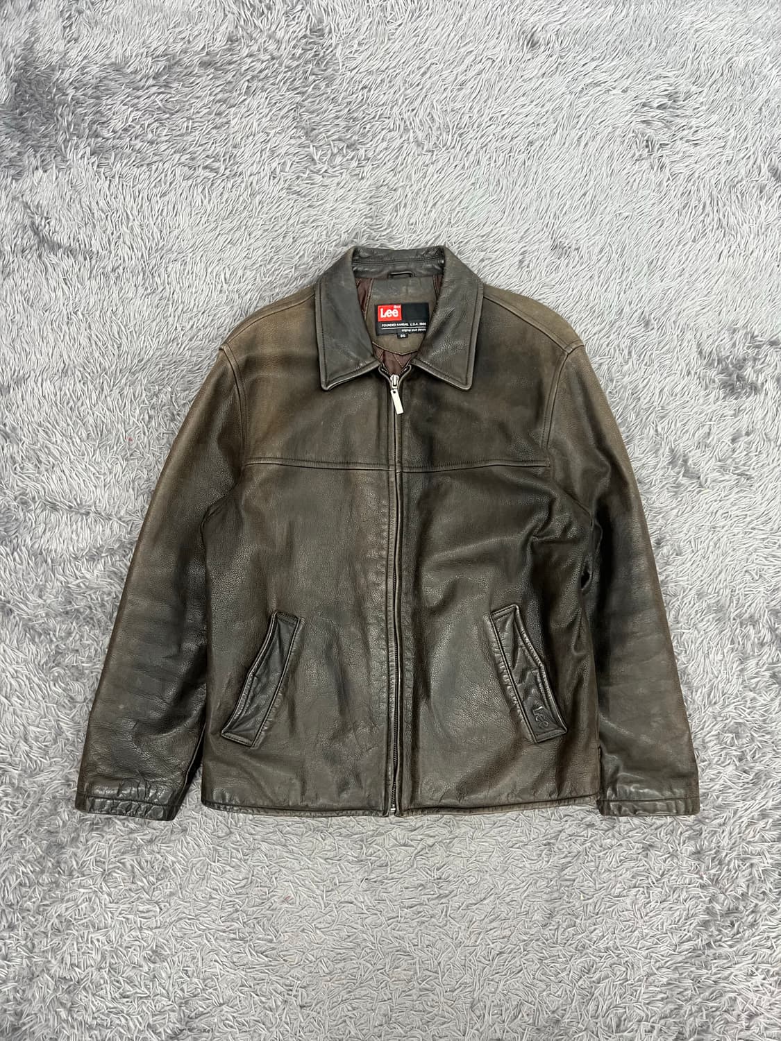 Lee cowhide single biker jk 상품이미지1