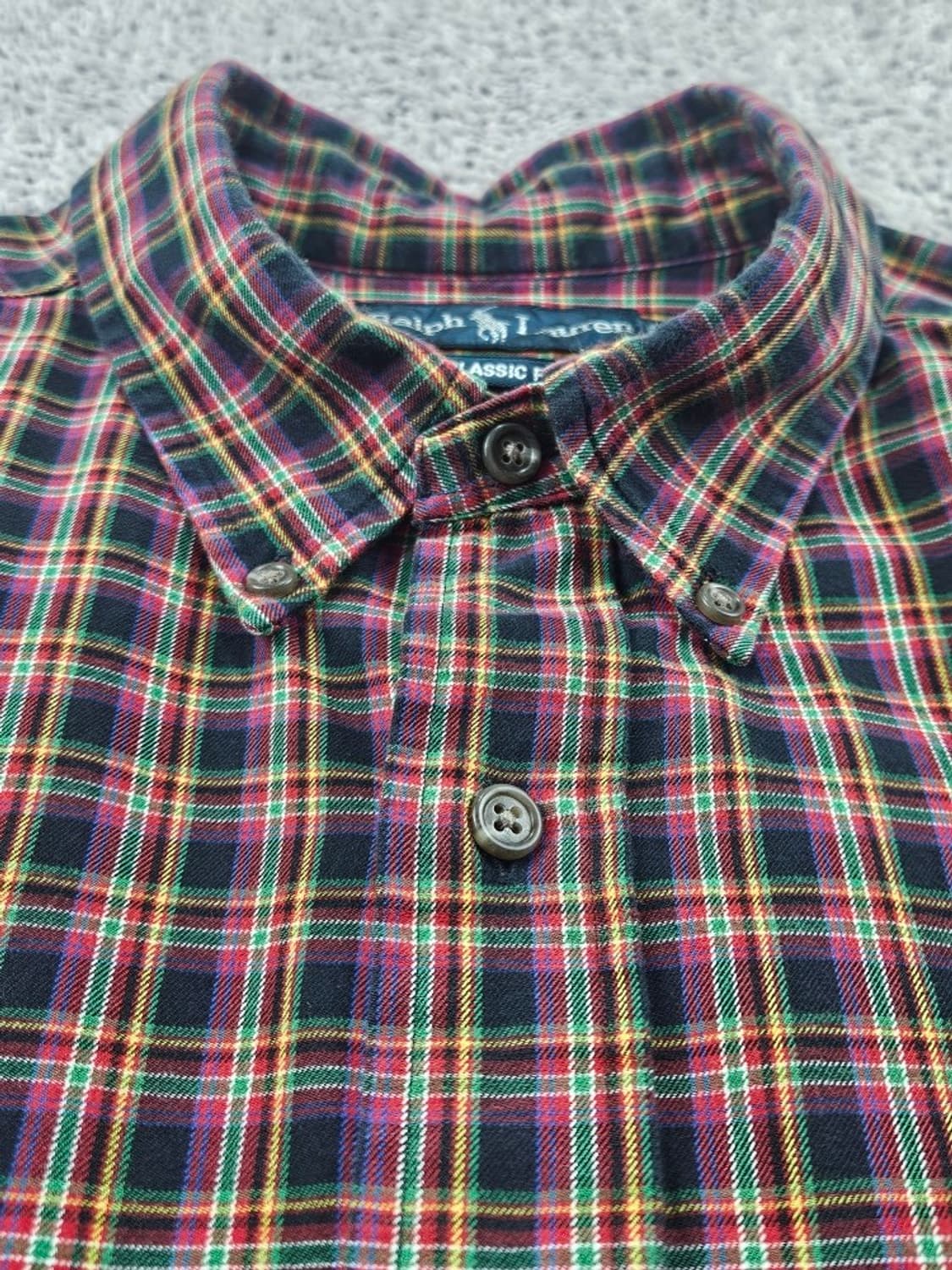 폴로랄프로렌 크롭 커스텀 체크 셔츠 ( XL ) / 11515 상품이미지10