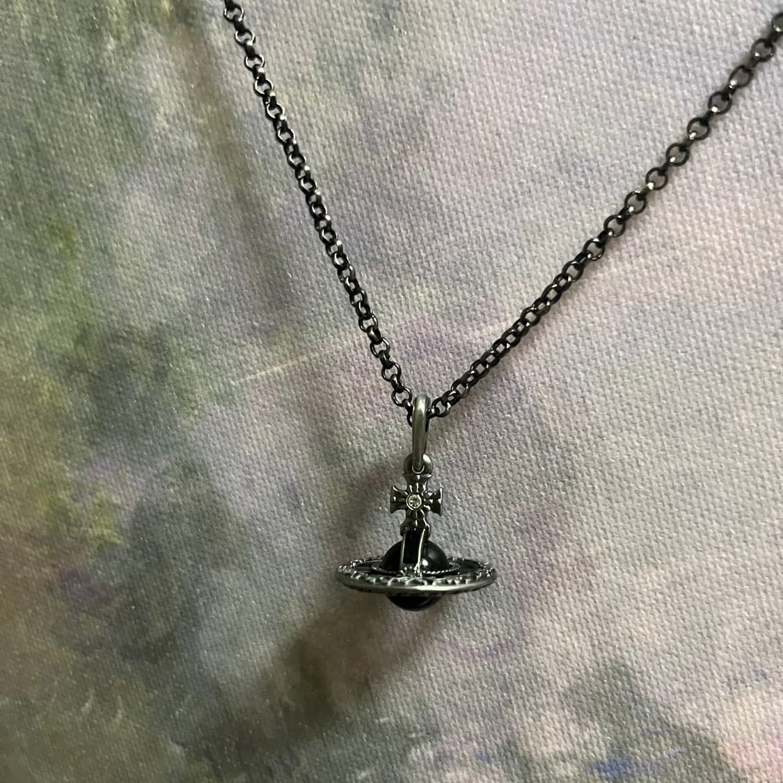 비비안웨스트우드 오리엔탈 orb 블랙 목걸이 상품이미지2