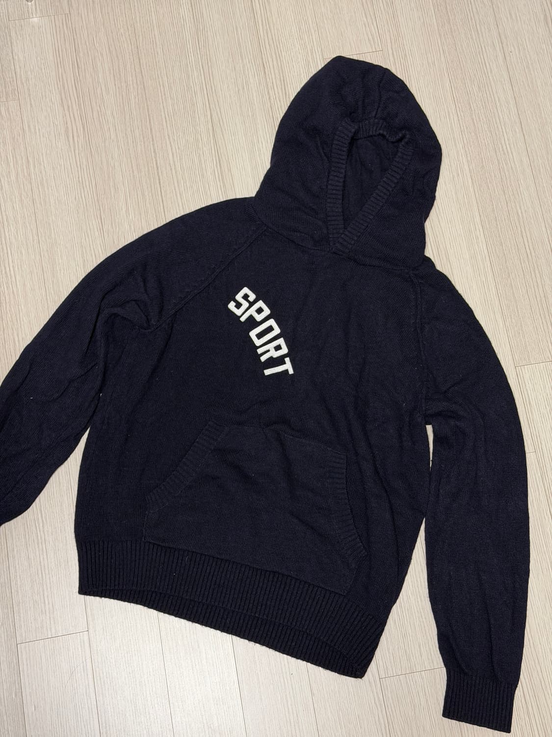 썬러브 니트 후디 상품이미지1