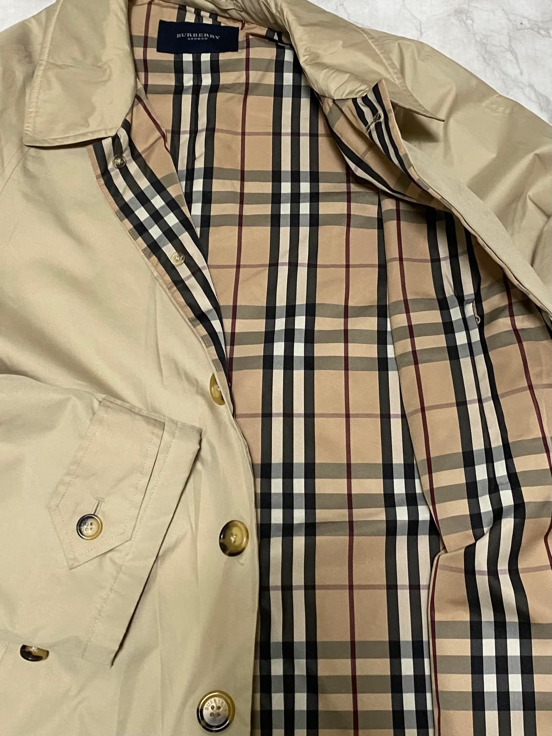 버버리 정품 누빔 롱 코트 105 사이즈 상품이미지4