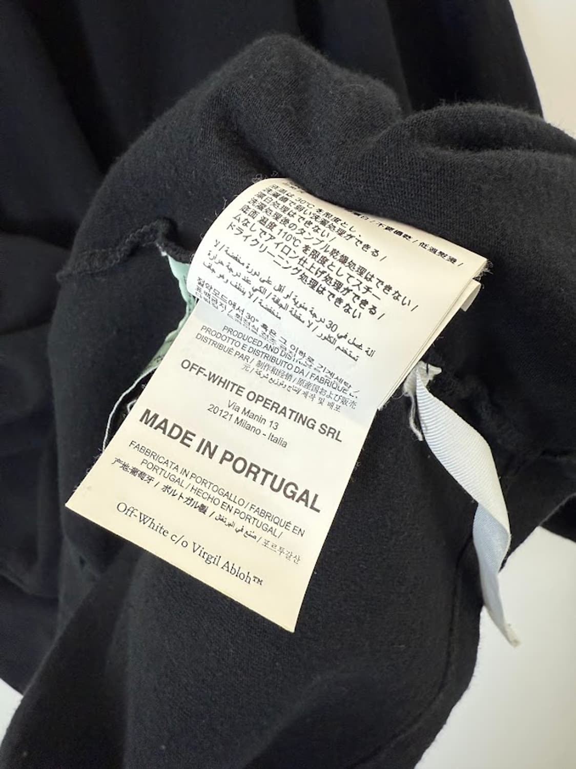 오프화이트 백프린팅 반팔티 블랙 상품이미지6