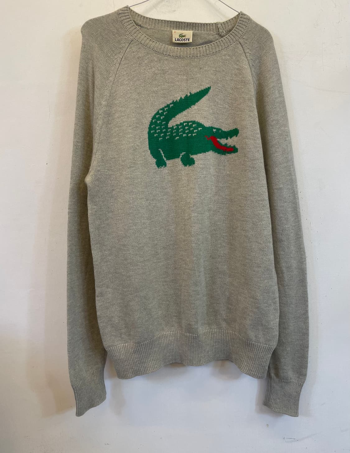 라코스테 빅로고 니트:) 울100%니트 상품이미지1