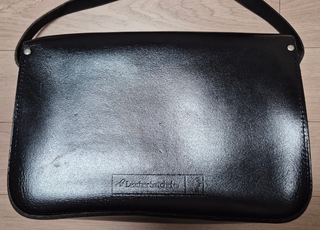 [The Leather Satchel] 더 레더 사첼백 블랙 상품이미지2