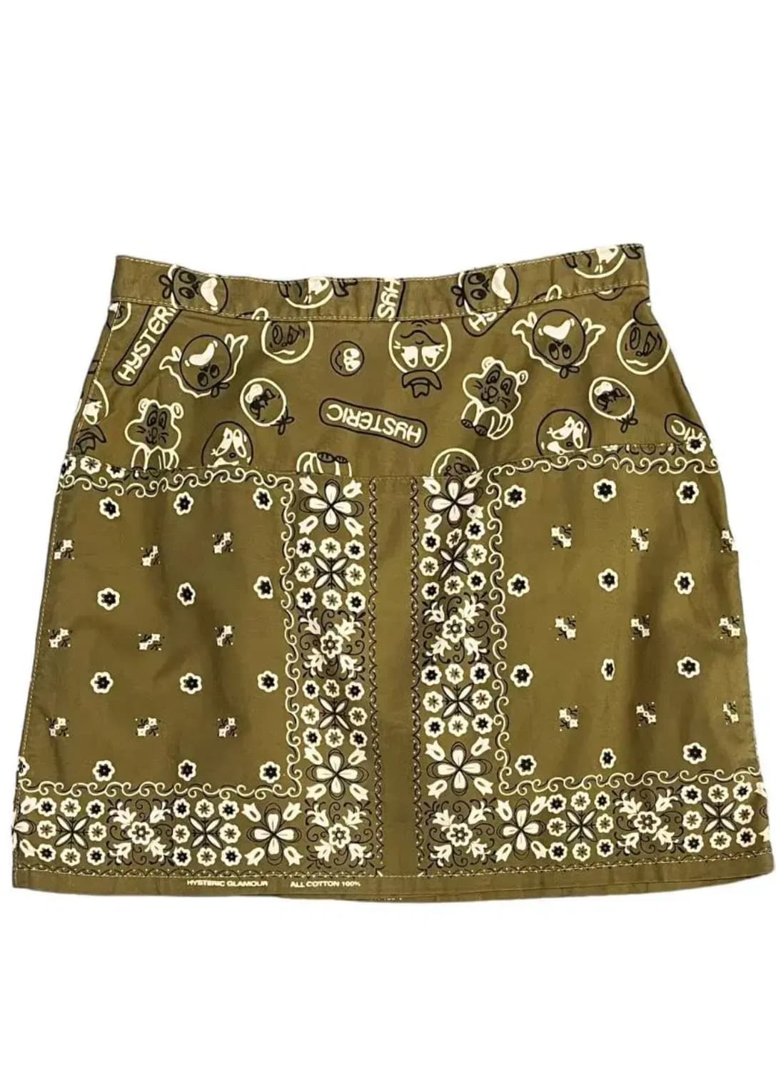 히스테릭글래머 페이즐리 랩 스커트 치마 상품이미지5