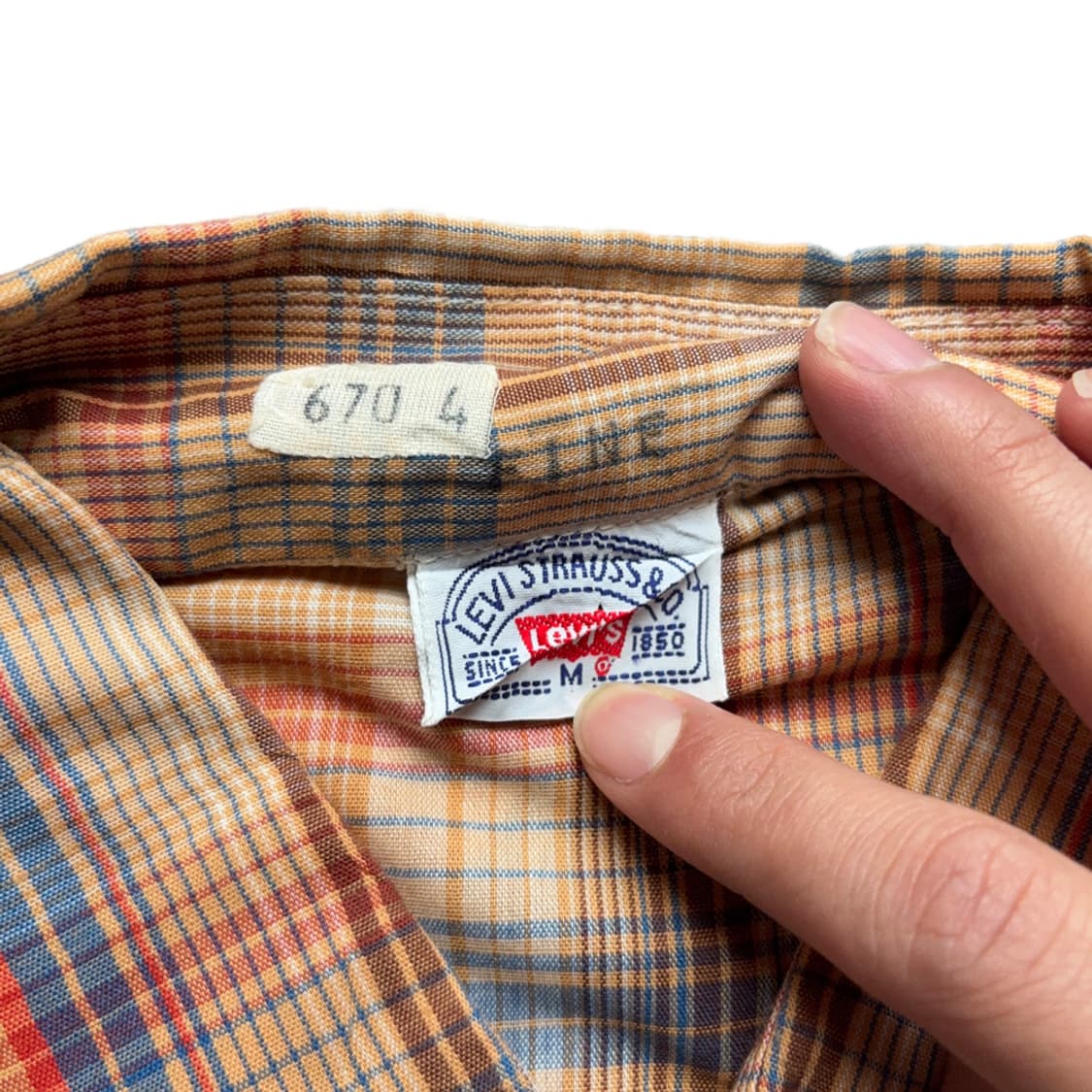 70s 데드스탁 리바이스 Levi’s 오리지널 웨스턴 셔츠 상품이미지3
