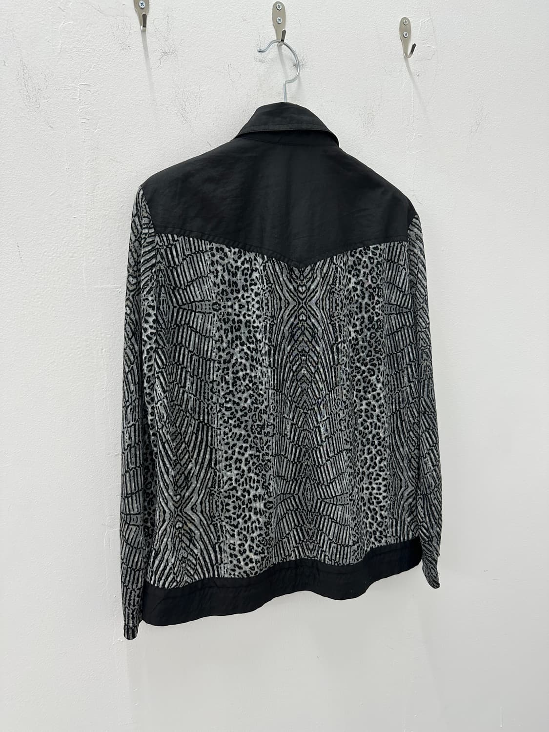 Vintage black pintuck shirt jacket 상품이미지5
