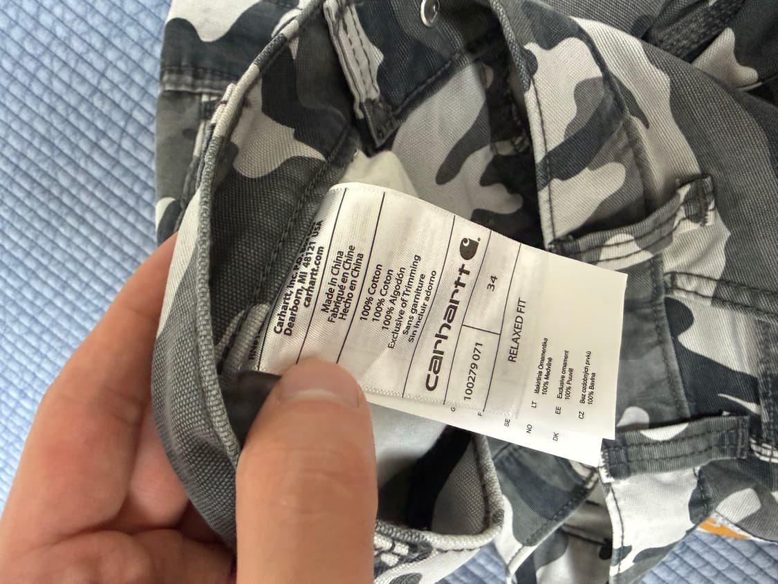 칼하트 카모 반바지 34 carhartt rugged cargo camo 상품이미지4