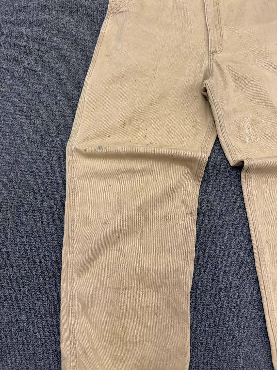 32)칼하트 빈티지 워싱 싱글니 베이지 팬츠 상품이미지3