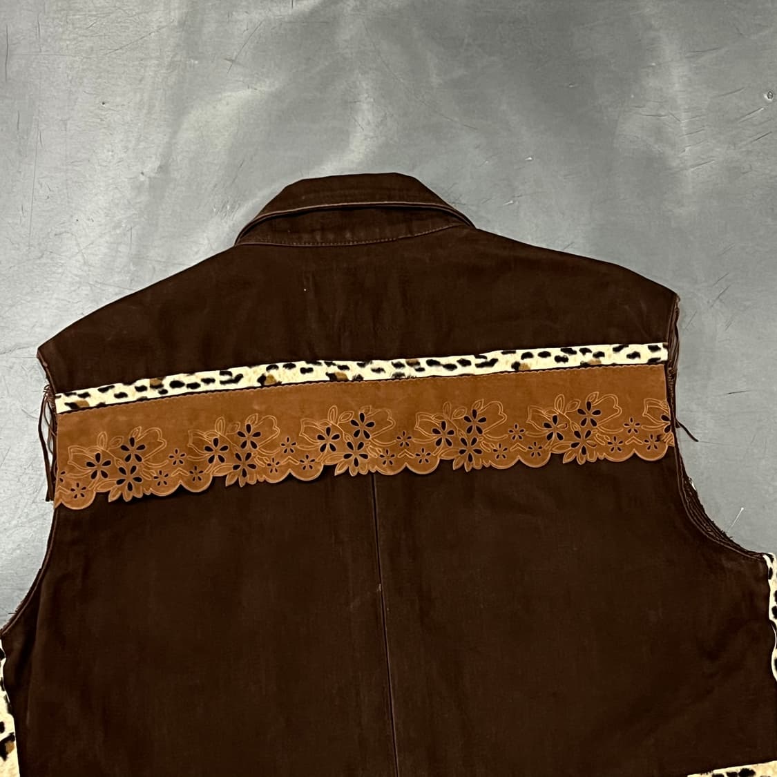  빅존 레더 프린지 베스트 y15734 상품이미지6