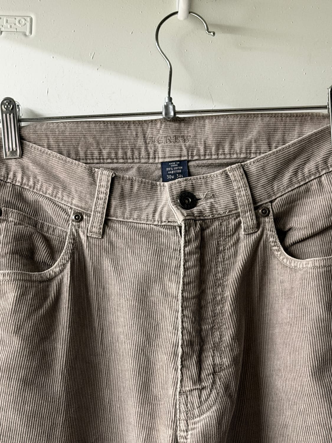 일본빈티지 그레이 코듀로이 팬츠 상품이미지4