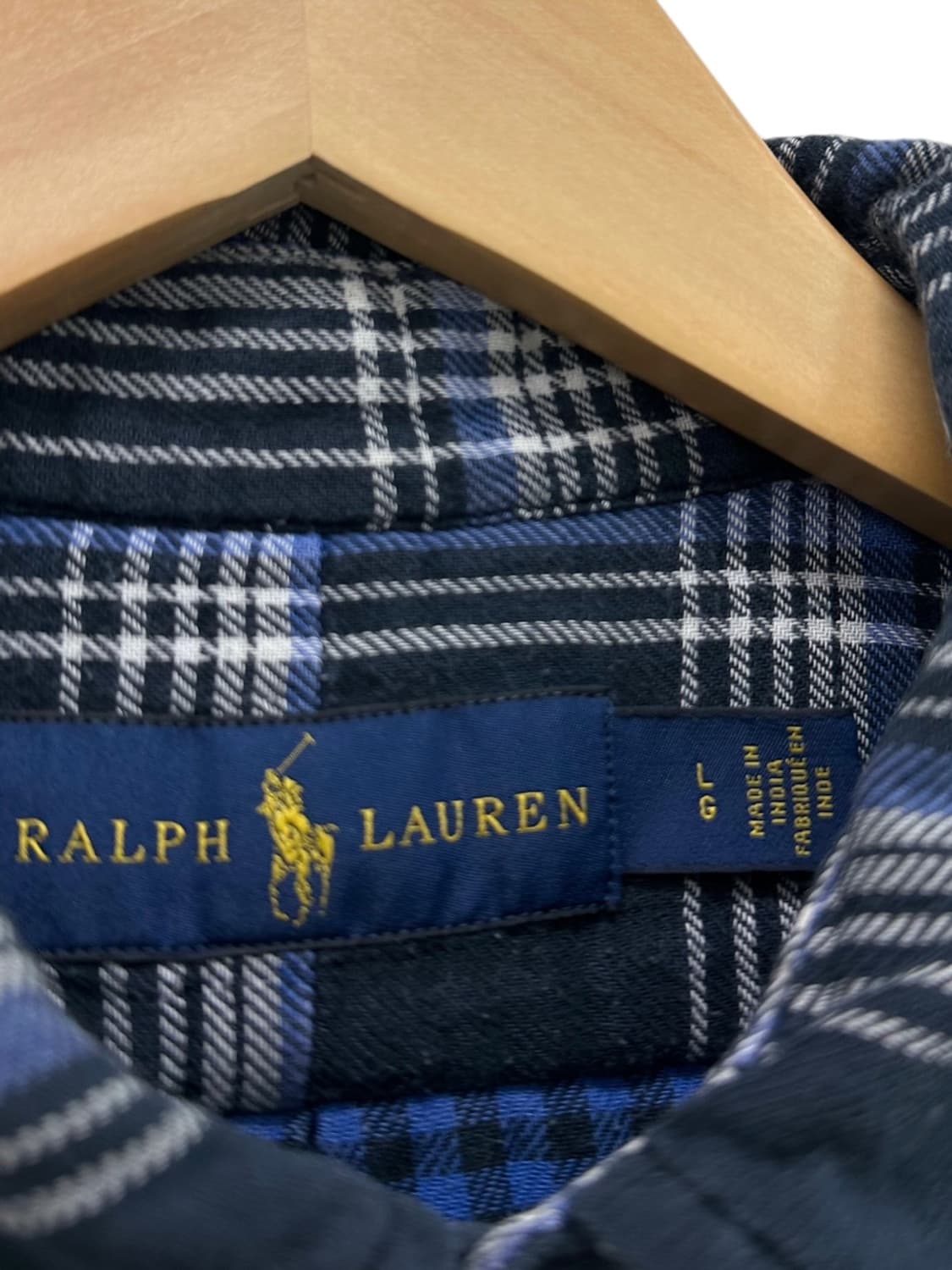 폴로 체크셔츠 다크네이비 (L) 상품이미지7