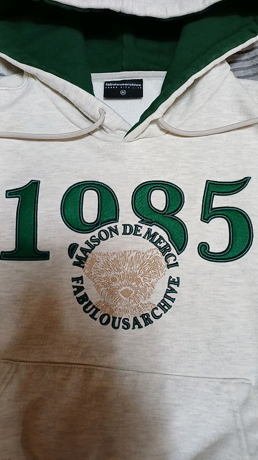 패블러스아카이브 크롭기모후드 M 여성66 가슴56 기장54 상품이미지3