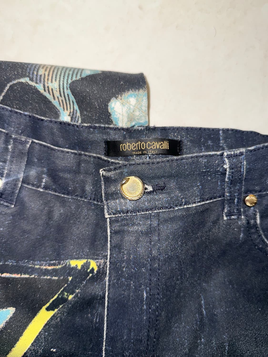 Roberto Cavalli Geometric printing jeans 상품이미지3