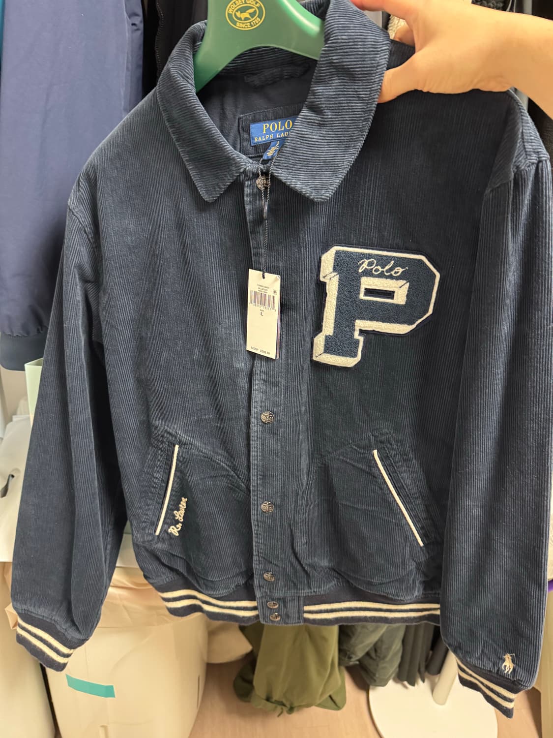 폴로 레터맨 바시티 L 새상품 상품이미지1