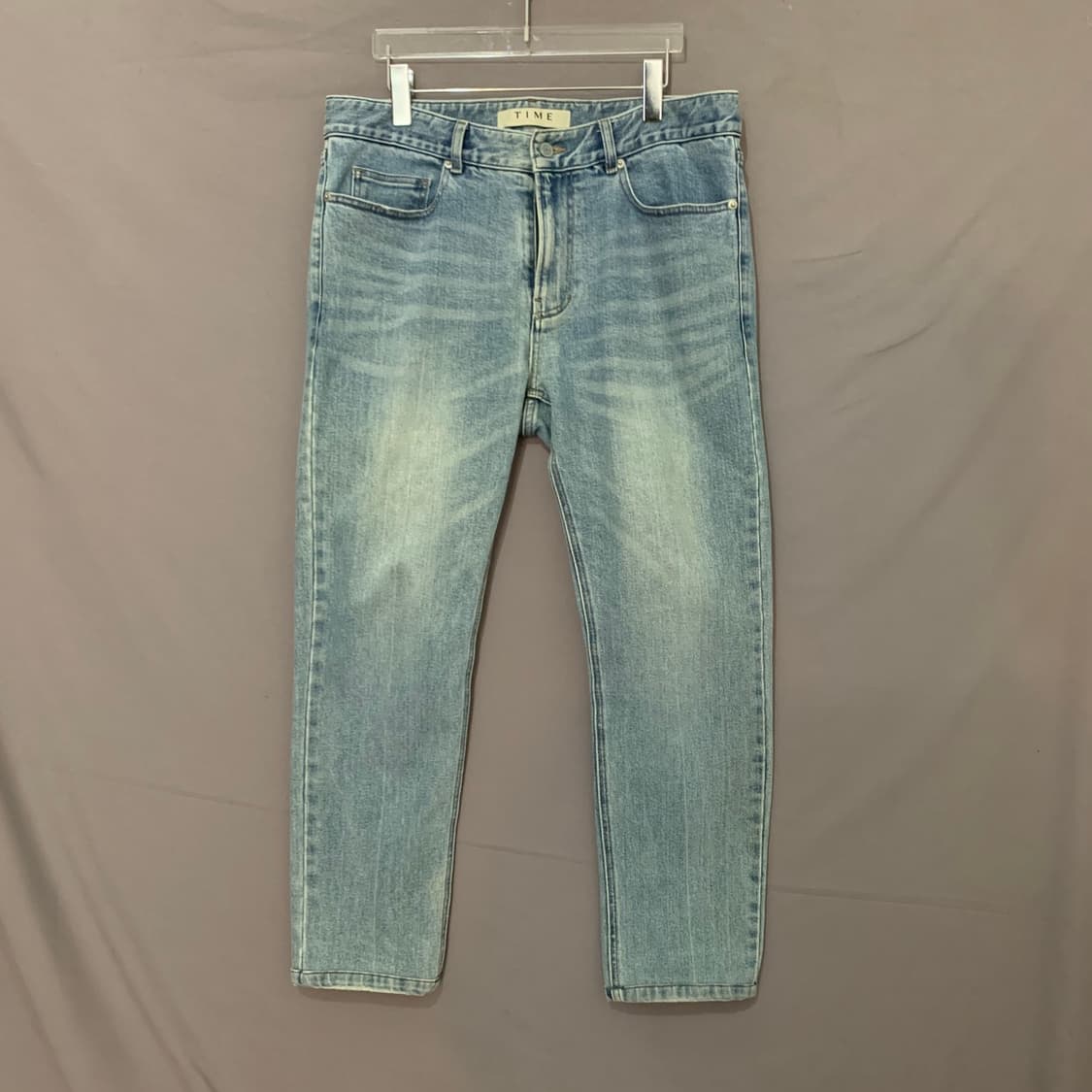33인치 타임옴므 20ss 슬림핏 스판 워싱 데님 청바지 상품이미지1