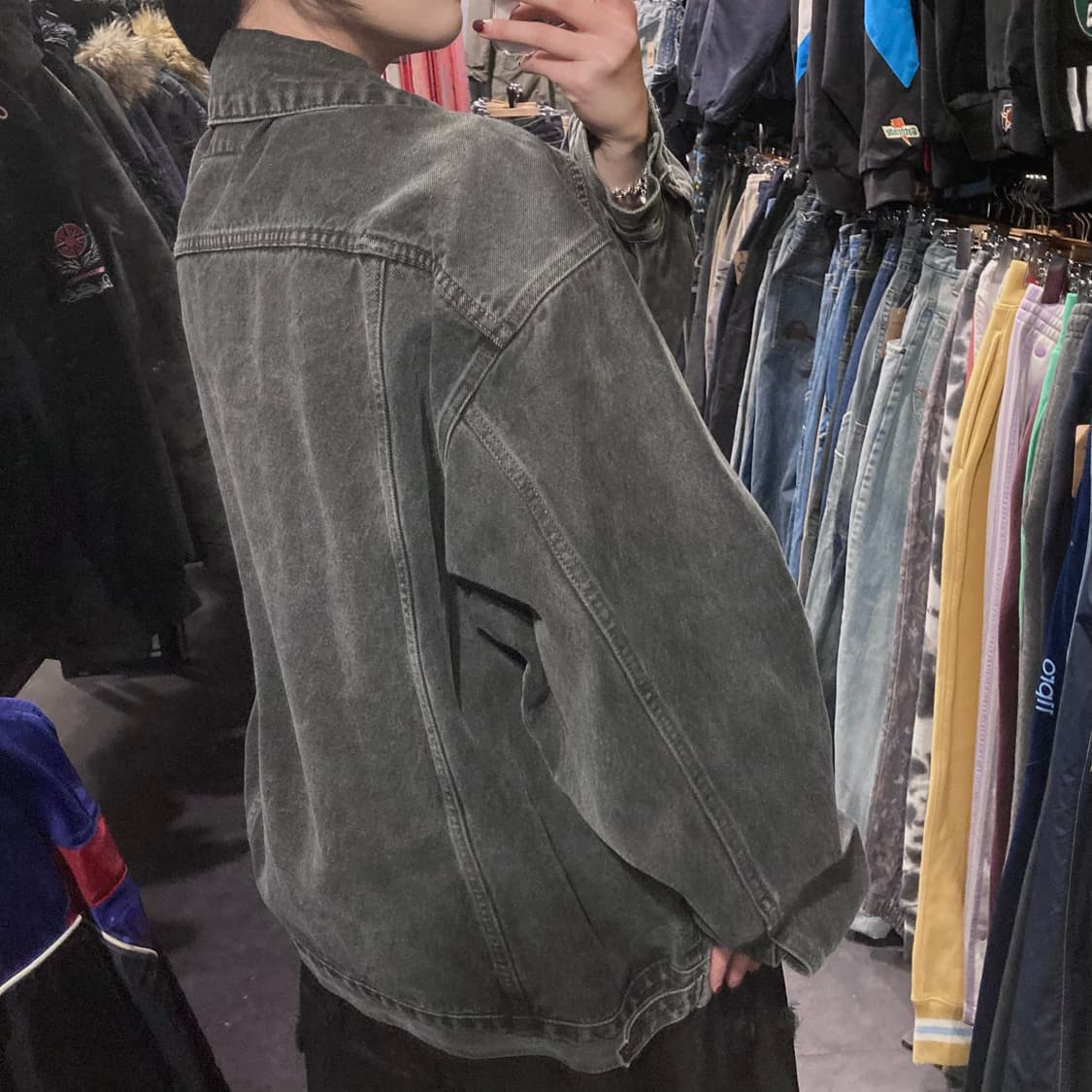 [IM] vtg 흑청 데님 자켓 상품이미지6