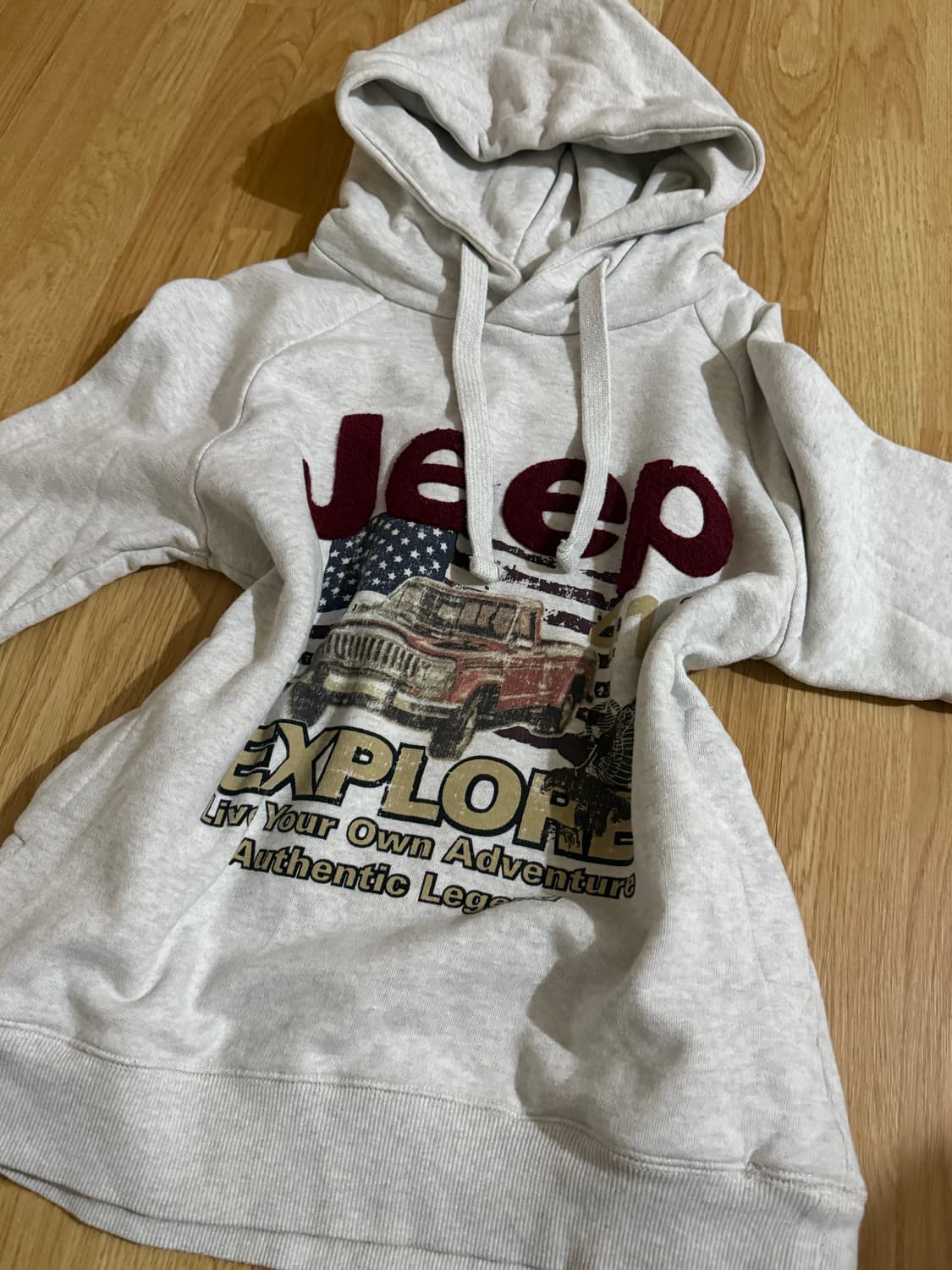 슬림핏 Jeep 후드티 상품이미지1