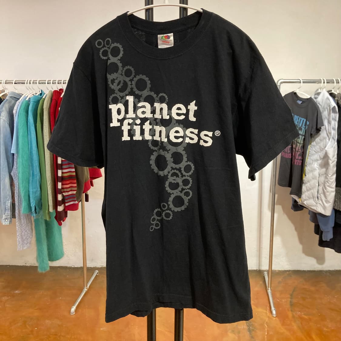 빈티지 플래닛 피트니스 그래픽 티셔츠 상품이미지5