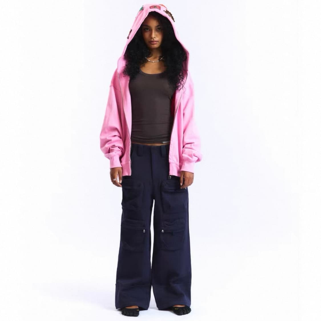[CASHHOOKED] Pink hoodie zip-up 상품이미지3