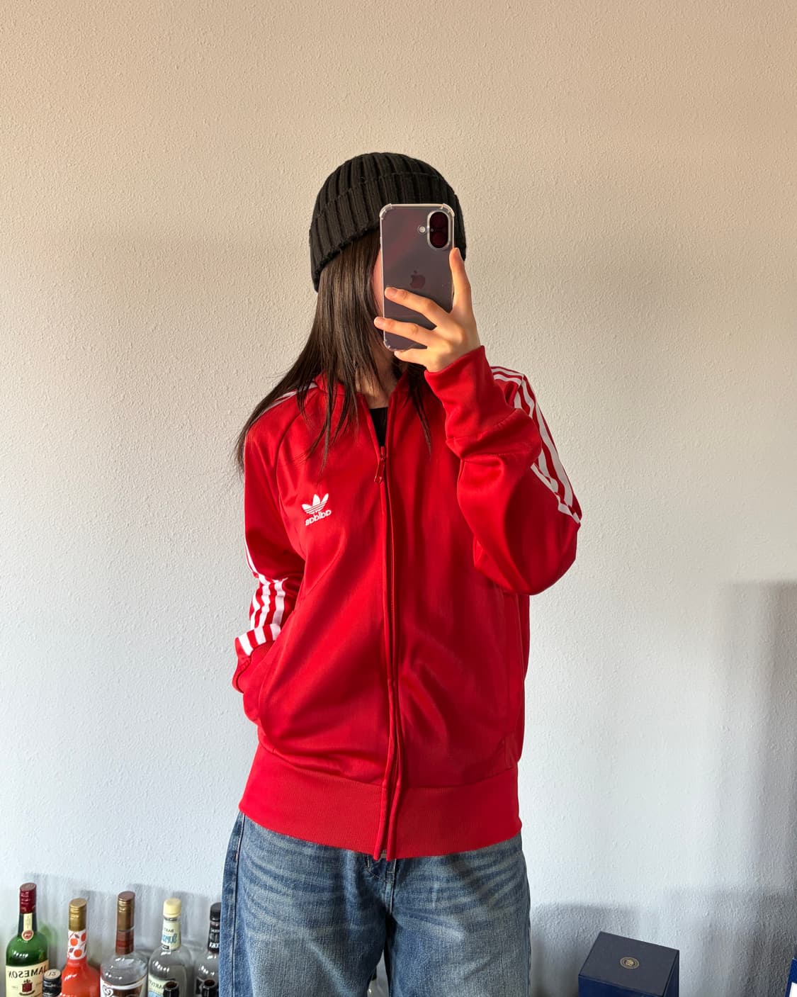 [M]아디다스 슈퍼스타 SST 레드 트랙탑 져지 상품이미지1