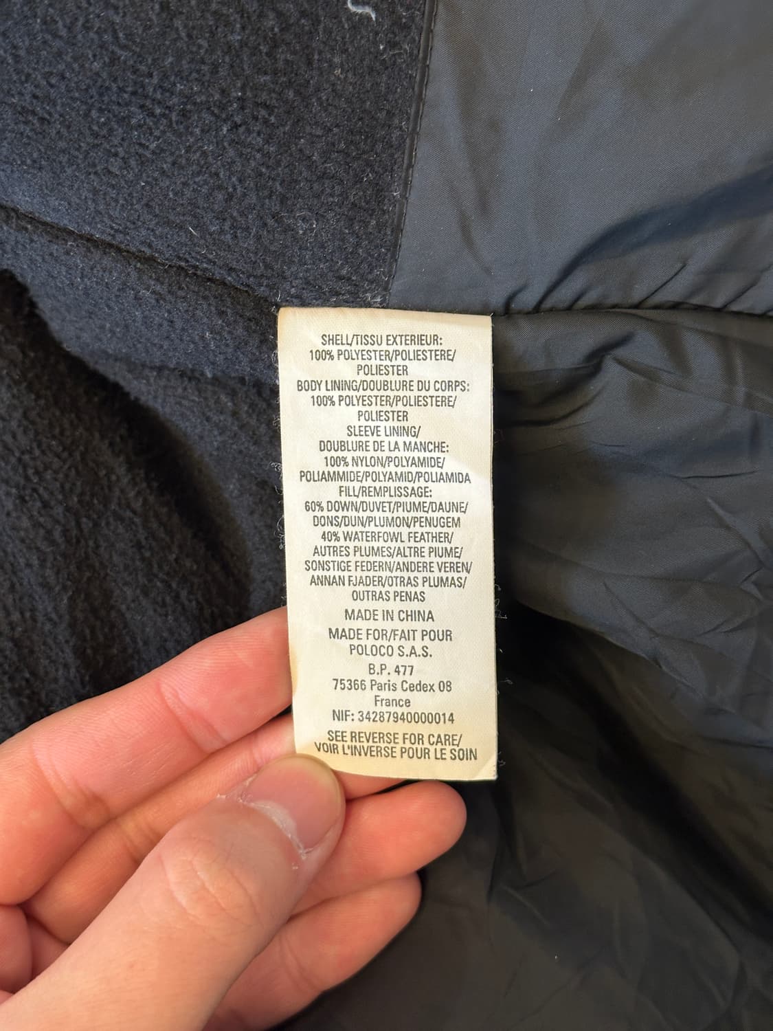 폴로 랄프로렌 숏패딩 블랙 kids L 상품이미지5