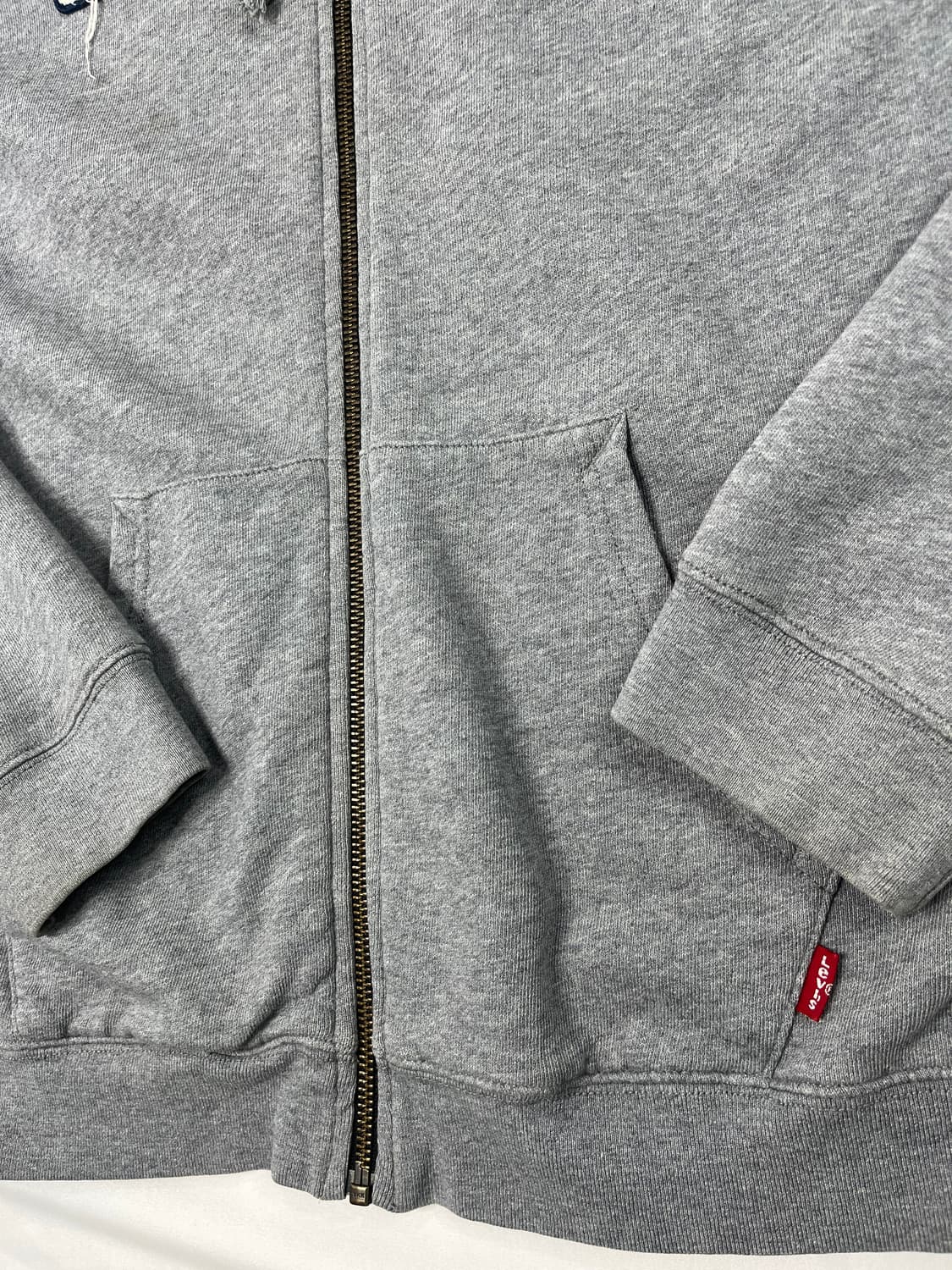 리바이스 그레이 로고 후드 집업 상품이미지5