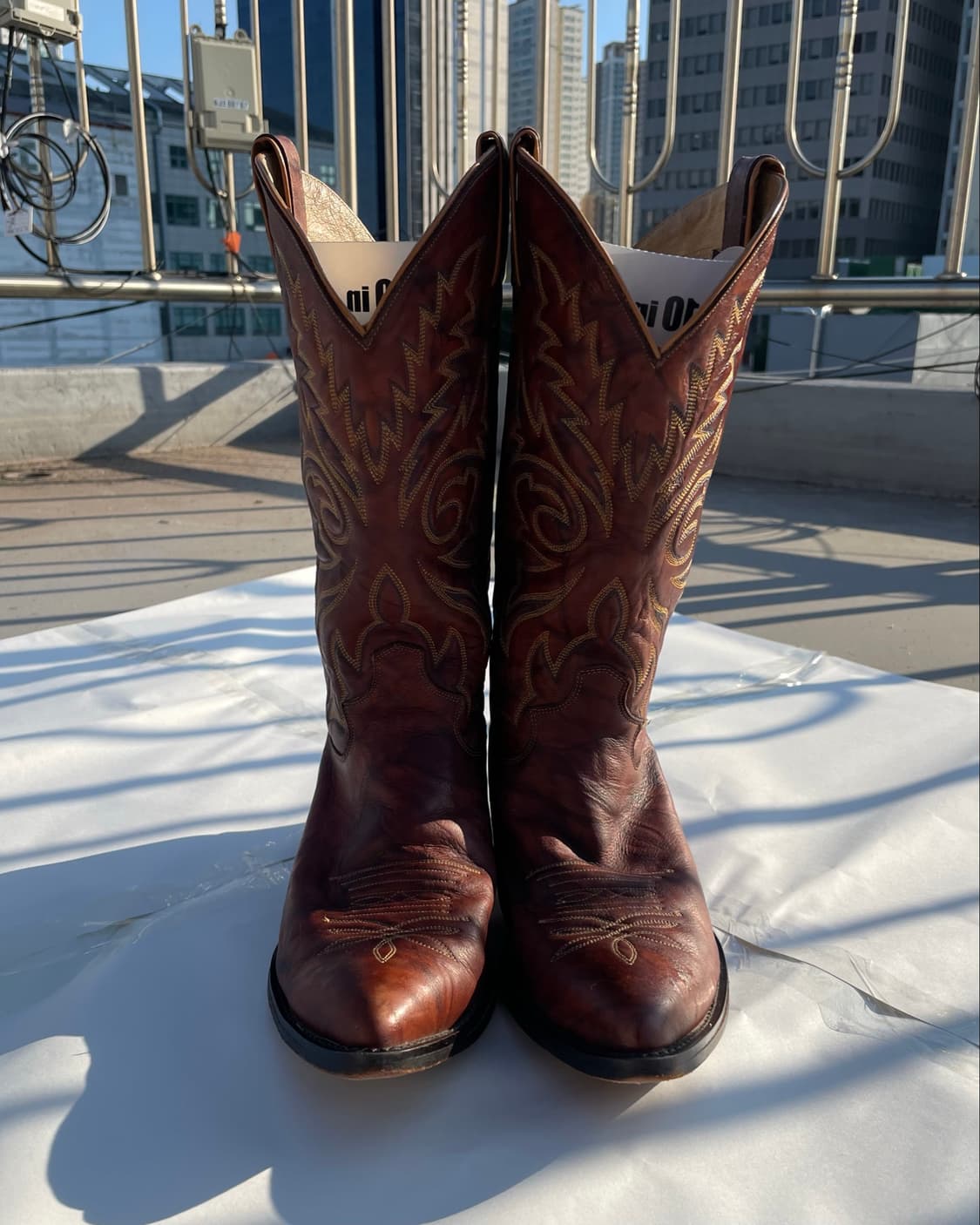 저스틴부츠 Chestnut Marbled CowboyBoots 11D 상품이미지1