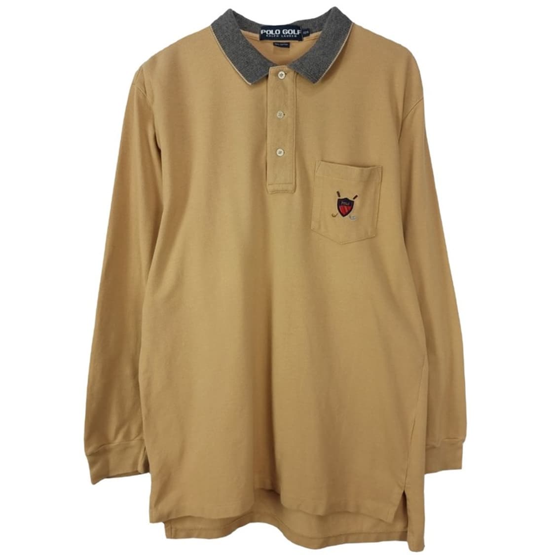 [폴로 랄프로렌] 빈티지 골프 긴팔 카라티 베이지 M19617 상품이미지2